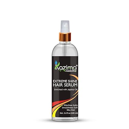 KAZIMA Extreme Shine Hair Serum 100ml - Frizz-Free, Satin Smoothness for Soft, Silky Hair with Long-Lasting Shine and Nourishment