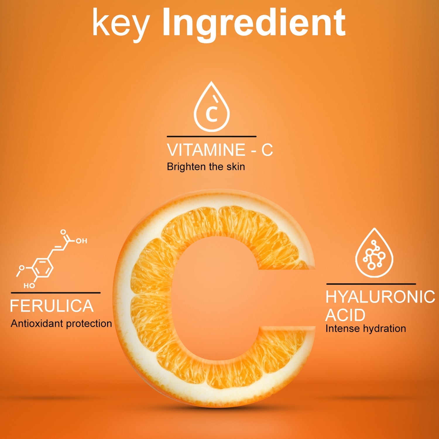 MNT 15% Vitamin C Face Serum with 0.5% Ferulic Acid – Powerful Antioxidant Formula for Glowing, Youthful Skin, Reduces Dark Spots, Firms and Hydrates, 30ml