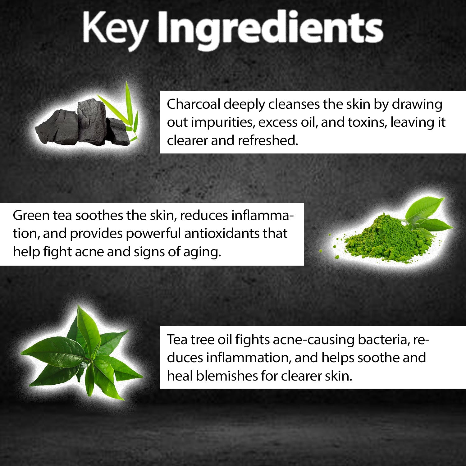 MNT Activated Charcoal Clay Mask with Green Tea & Tea Tree Oil for All Skin Types |Pore Detoxifying & Deeply Cleanses Skin, 100g