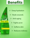 MNT Pure ALOE VERA Gel Transparent For Hair, Skin, Body and Beard | Multipurpose Beauty Skin Gel For Young Face & Glow Skin (No Chemicals, No Colour, No Fragrance).