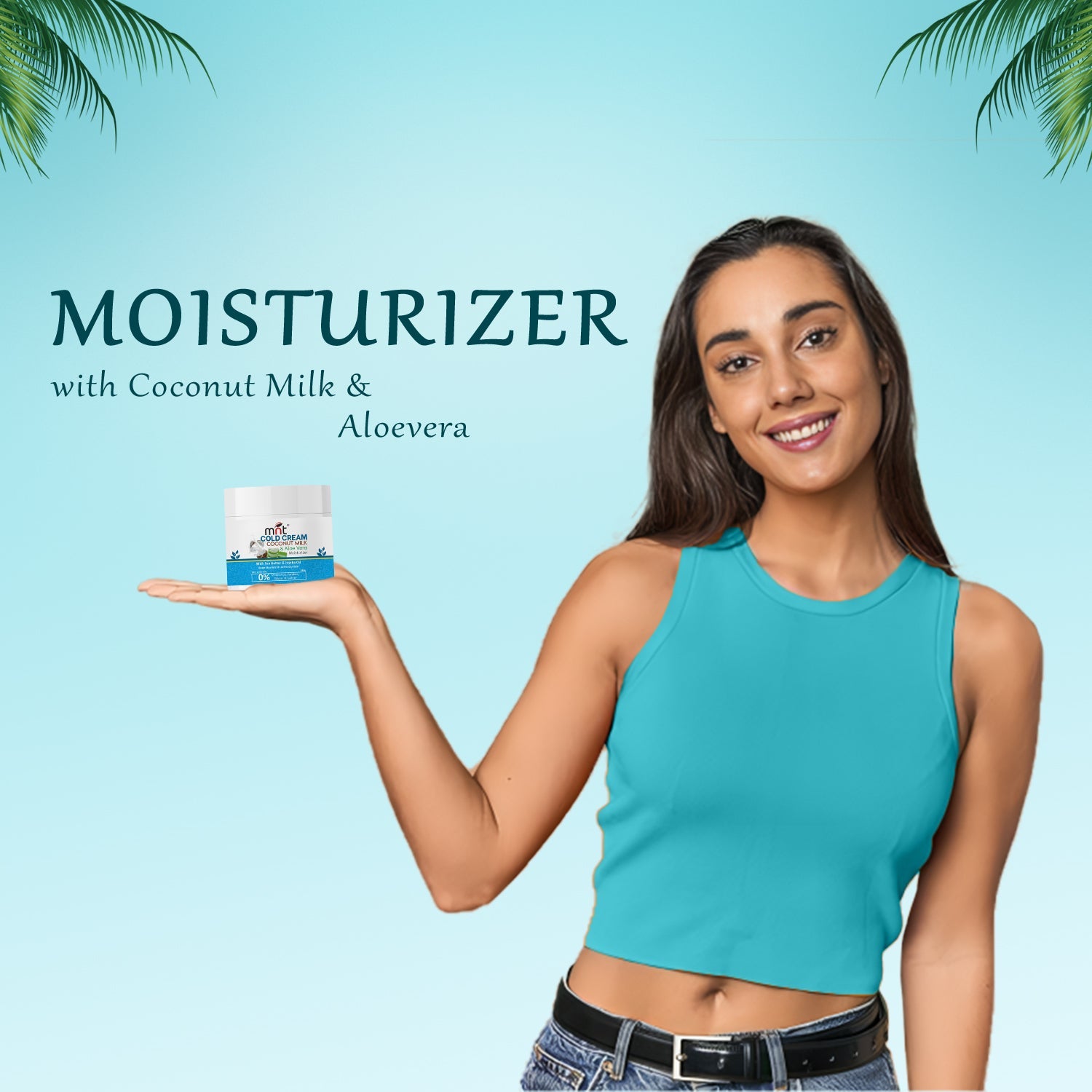 MNT Coconut Milk & Aloe Vera Cold Cream Moisturizer for Face, Hand and Body | Winter Cream for Dry Skin with Vitamin E | For Men & Women | 100 g