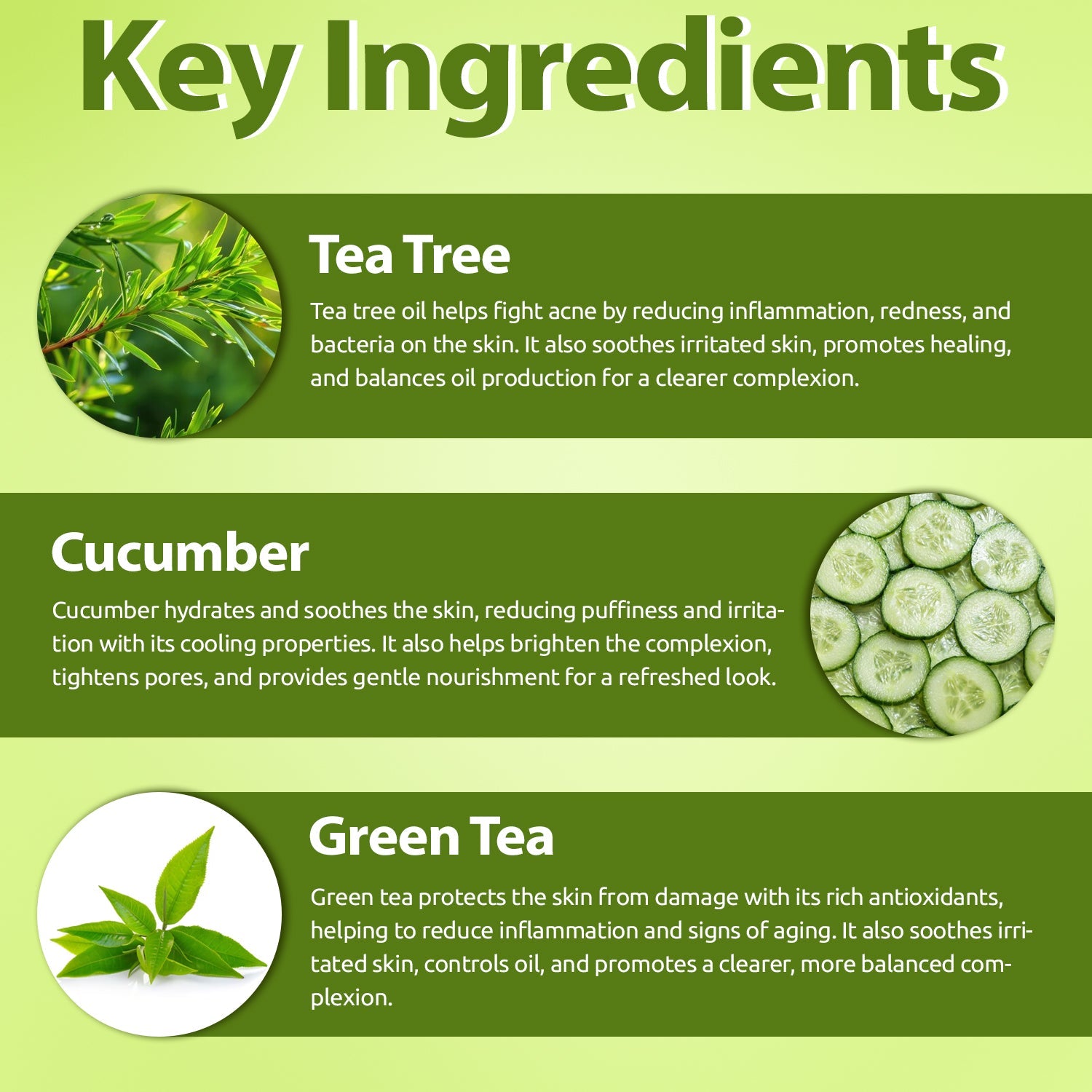 MNT Tea Tree Night Gel Mask with Cucumber & Green Tea Extract for All Skin Types Skin Brightening| Dark Spot Removal, 100g