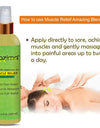 KAZIMA Muscle Relief Massage Oil (100ml) – Soothing Formula for Pain, Tension, and Muscle Recovery