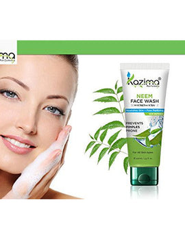 KAZIMA Neem Face Wash With Tea Tree & Tulsi For Anti Pollution, Anti Acne, Nourishes Skin + Pore Purifying Skin Defense (100 ML)