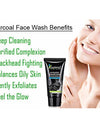 KAZIMA Activated Charcoal Face Wash with Green Tea (100ml) – Deep Cleansing, Anti-Aging, Anti-Acne, Pimple Scar Treatment