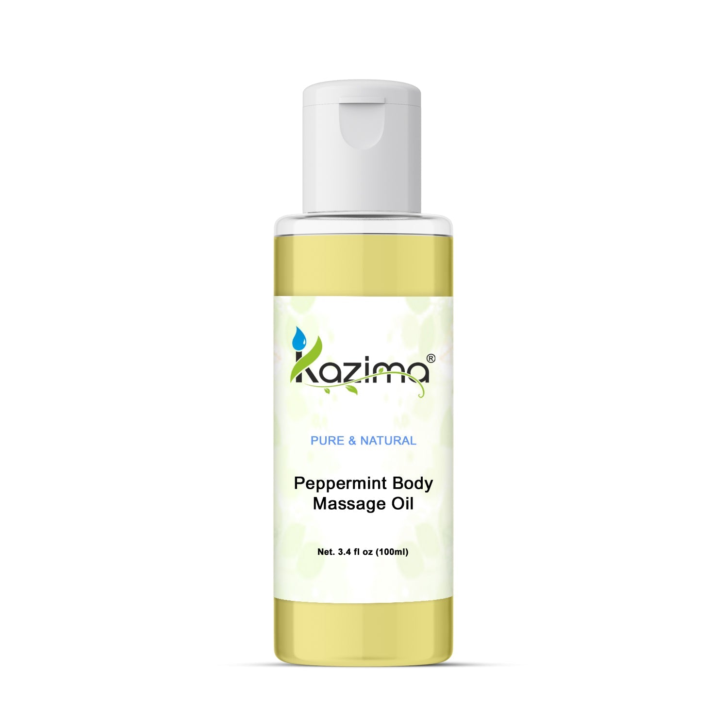 KAZIMA Peppermint Body Massage Oil for Health Skincare & Digestion, Relaxation