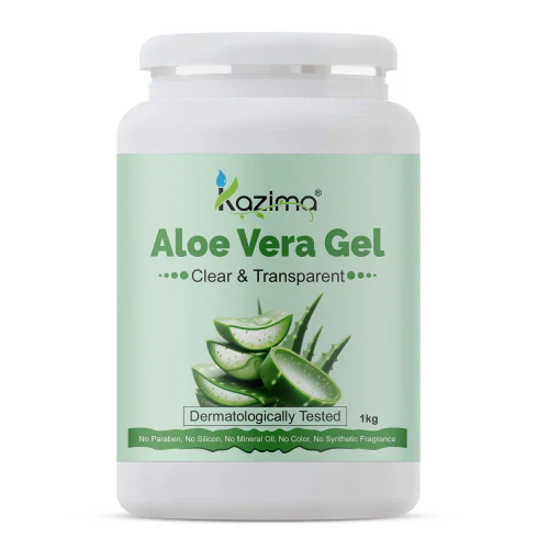 KAZIMA Pure Aloe Vera Gel for Skin and Hair | Hydrates, Moisturizes & Soothes Irritated Skin | Pure & Natural Aloe Vera Gel for Face, Acne, Scars, Dark Circles & Sunburn
