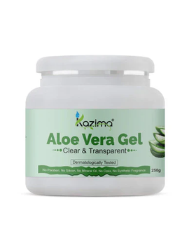 KAZIMA Pure Aloe Vera Gel for Skin and Hair | Hydrates, Moisturizes & Soothes Irritated Skin | Pure & Natural Aloe Vera Gel for Face, Acne, Scars, Dark Circles & Sunburn