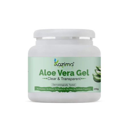 KAZIMA Pure Aloe Vera Gel for Skin and Hair | Hydrates, Moisturizes & Soothes Irritated Skin | Pure & Natural Aloe Vera Gel for Face, Acne, Scars, Dark Circles & Sunburn