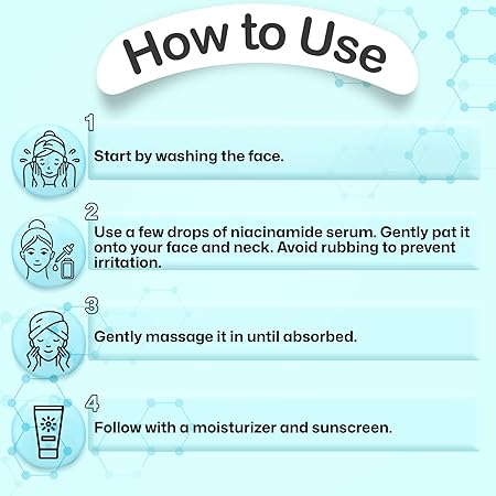 FILZA 10% Niacinamide Face Serum for Acne Marks and Dark Spots, with Zinc and Rice Extract | Fades Blemishes, Reduces Hyperpigmentation & Balances Oil | 30 ml