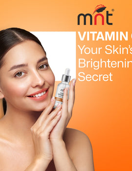 MNT 15% Vitamin C Face Serum with 0.5% Ferulic Acid – Powerful Antioxidant Formula for Glowing, Youthful Skin, Reduces Dark Spots, Firms and Hydrates, 30ml